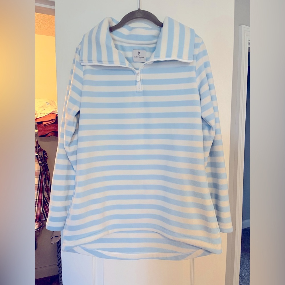 Dudley Stephen’s Striped Blue and White Prospect Pullover